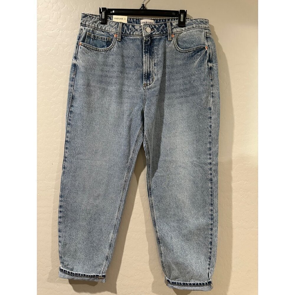 Sneak Peek Vintage look no stretch High Rise Mom Jean Fit size 32 NWT